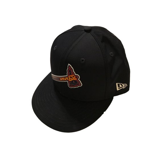 New Era Other - Atlanta Braves Mens New Era 7 5/8 Navy Blue Tomahawk Logo